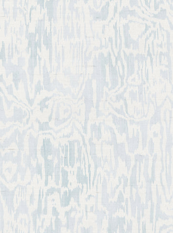 The Lawns Wallpaper. Desi Grasscloth in Skylight..