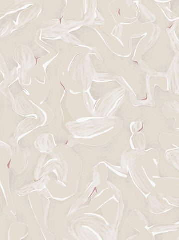 The Lawns Wallpaper. Figures in Nude.