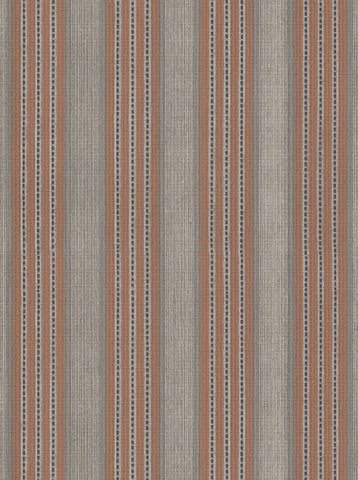 The Lawns Wallpaper. Lucia Stripe Paperweave in Cigar