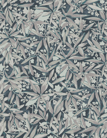 The Lawns Wallpaper. Ome in Indigo