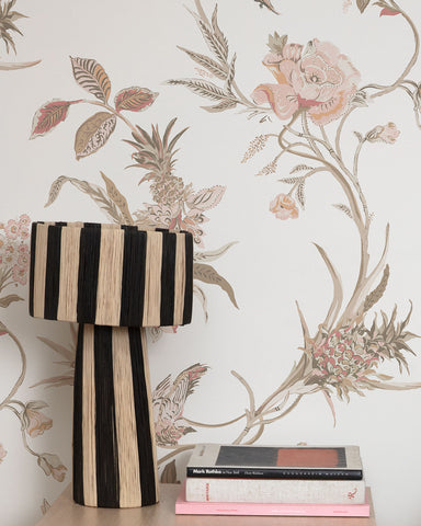 The Lawns Wallpaper. Quint Botanical in Clay.